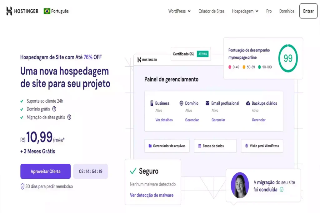 hospedagem-de-sites-hostinger-min página de serviço de hospedagem de sites da Hostinger